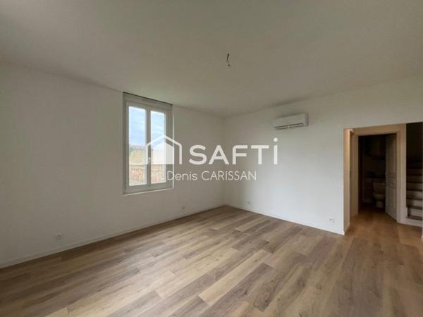 Maison 4 pièces + grand jardin clos, proche centre ville et gare.