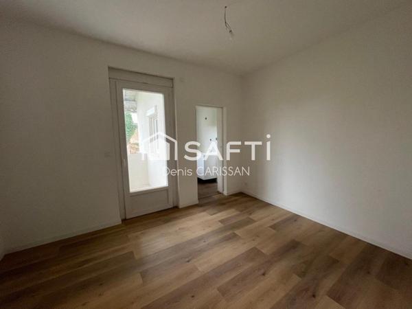 Maison 4 pièces + grand jardin clos, proche centre ville et gare.