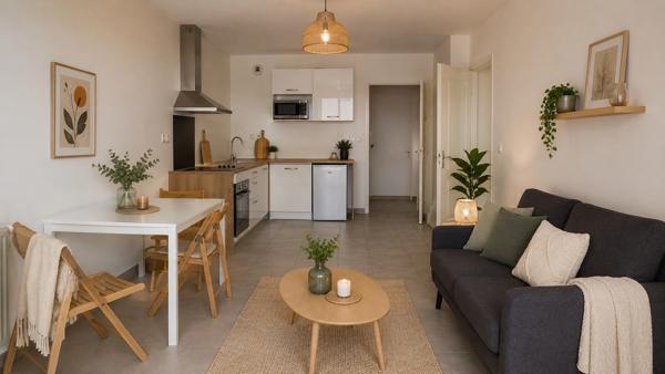 OVALIE:SPACIEUX DEUX PIECES AVEC SA TERRASSE ET SON PARKING EN SOUS SOL POUR PRIMO-ACCEDANTS, INVESTISSEURS