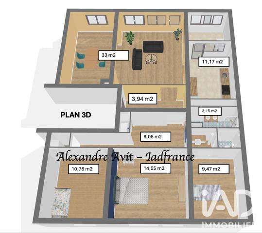 Appartement à vendre 5 pièces 102 m² Orvault