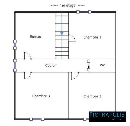 Maison 3 chambres, parcelle 1000 m²