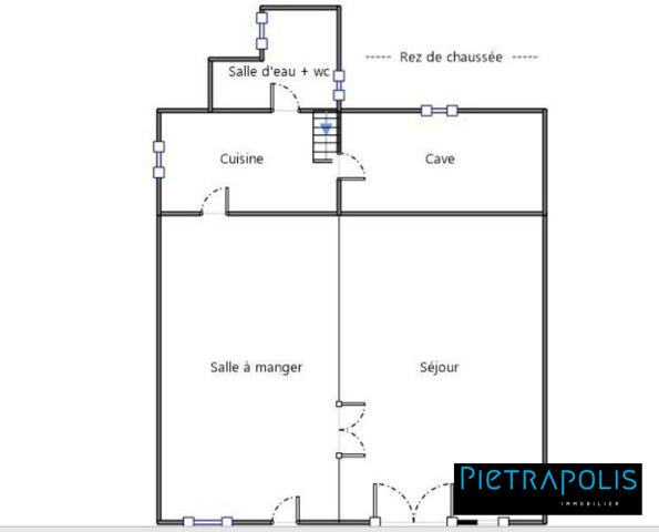 Maison 3 chambres, parcelle 1000 m²