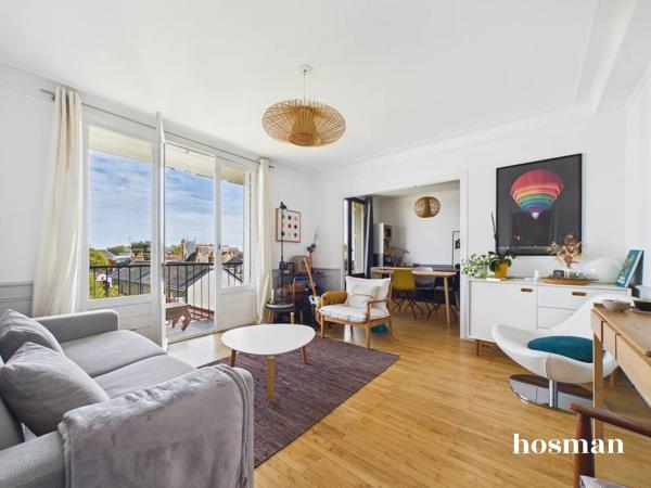 Appartement T3 de 72,59 m2 dernier étage avec balcon et garage - Entre Dalby et Toutes Aides à Nantes