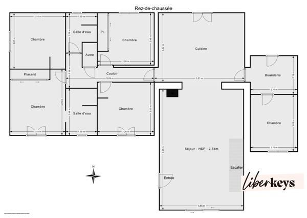 Maison T6 plain-pied garage, piscine, jardin.