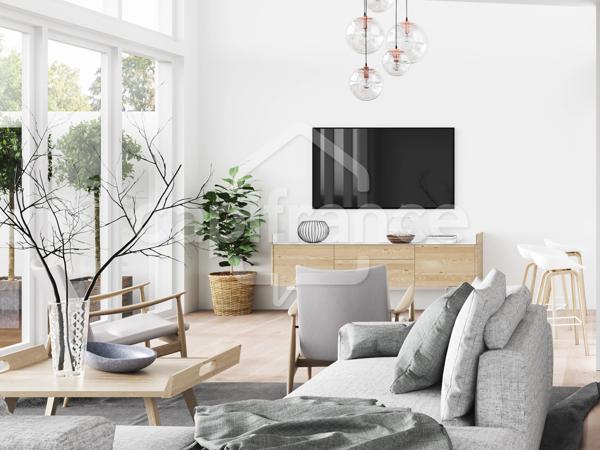 T3 en rez-de-jardin – La Verpillière – 65,52 m² - Stationnements