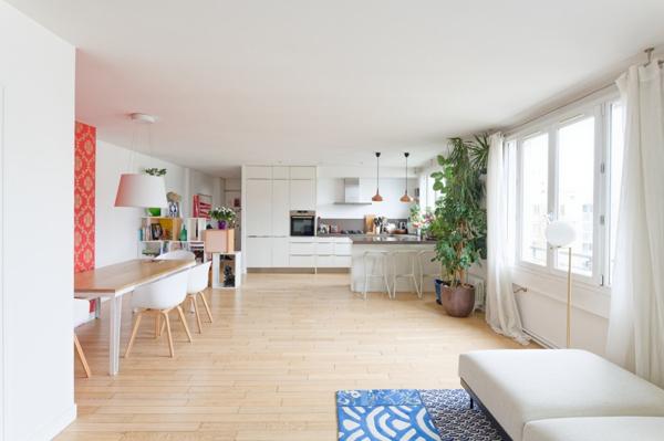 BOULOGNE - Porte de St Cloud - 116 m² rénové - DERNIER ETAGE - Exposition SUD-EST