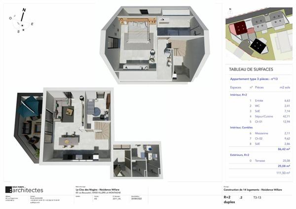 Appartement à vendre  3 pièces •  Villers-la-Montagne