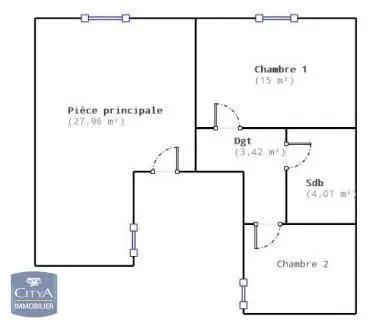 Appartement à louer 3 pièces 59.42m² Ars-sur-Moselle (57130)