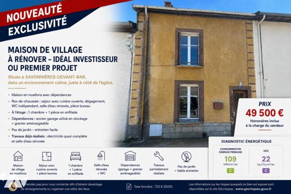 MAISON DE VILLAGE A RENOVER