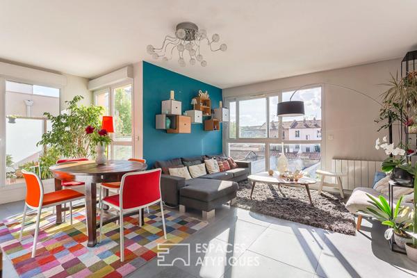 Duplex contemporain avec terrasses
