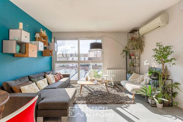 Duplex contemporain avec terrasses