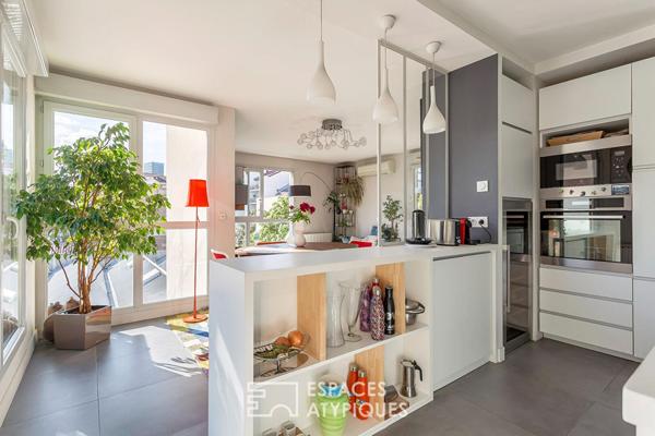 Duplex contemporain avec terrasses