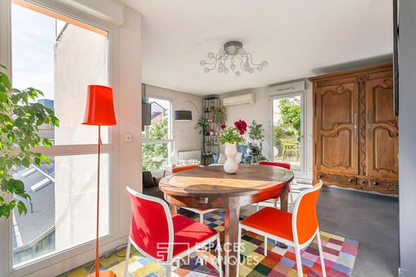 Duplex contemporain avec terrasses