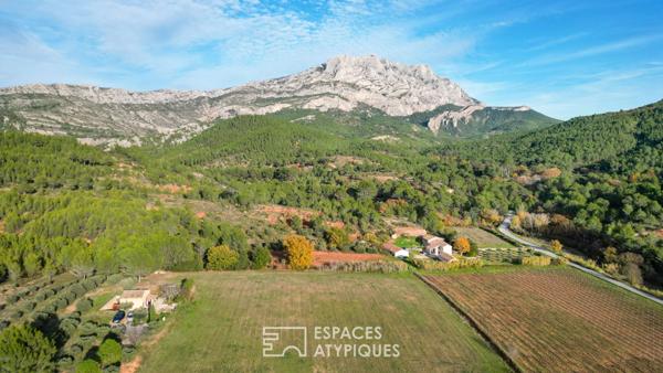 Bastide Provençale avec vue exceptionnelle sur la Sainte-Victoire