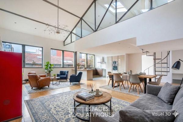 Loft avec terrasse dans une ancienne distillerie