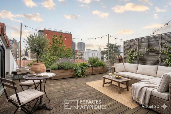 Loft avec terrasse dans une ancienne distillerie