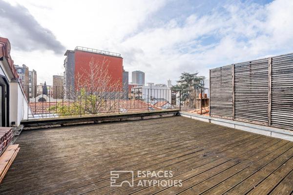Loft avec terrasse dans une ancienne distillerie