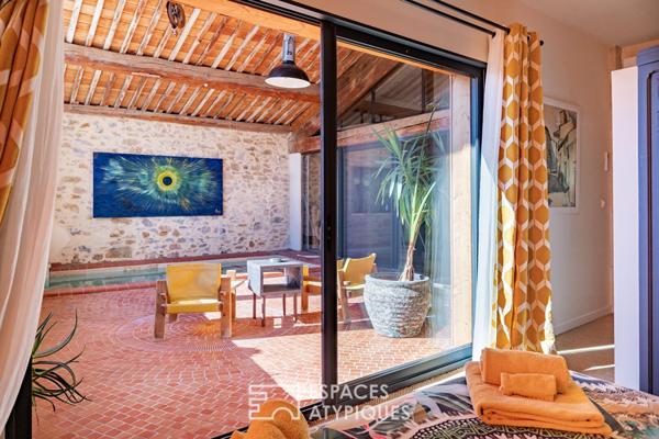 Maison d’architecte avec galerie d’art et loft premium en bord de Canal