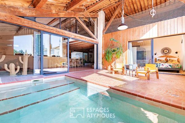 Maison d’architecte avec galerie d’art et loft premium en bord de Canal