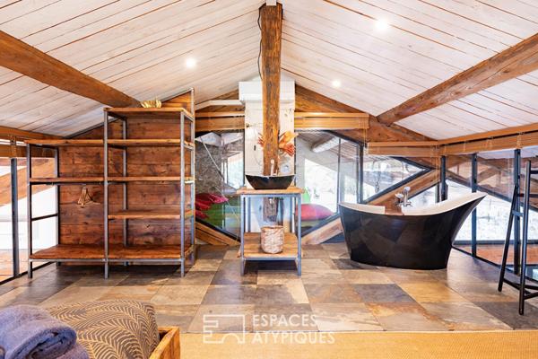 Maison d’architecte avec galerie d’art et loft premium en bord de Canal