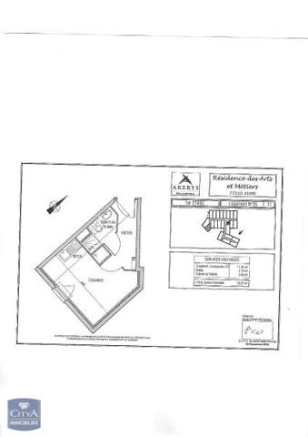 Location appartement Avon (77210) 1 pièce 18.39m²