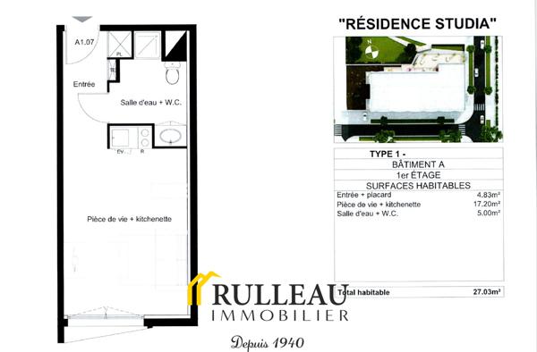 INVESTISSEURS ! STUDIO 27 m² VENDU LOUE Détails des diagnostics énergétiques