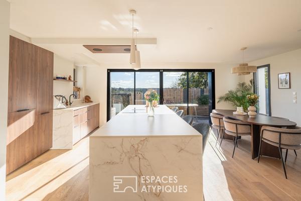 Maison lumineuse rénovée avec vue dégagée sur la nature