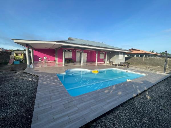 Maison T5+piscine la Rhumerie Matoury 335 000€ FAI