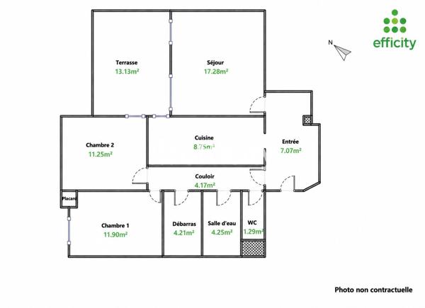 Appartement
         3 pièces
        - 71 m² 156 200 € *