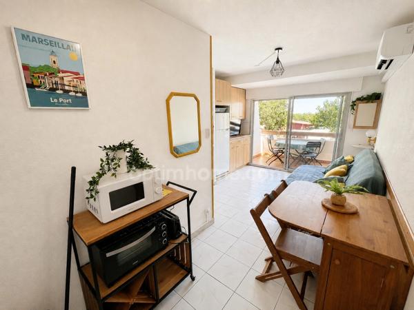 T2 rénové de 24 m² avec terrasse, climatisation et accès plage à Marseillan-Plage (34)