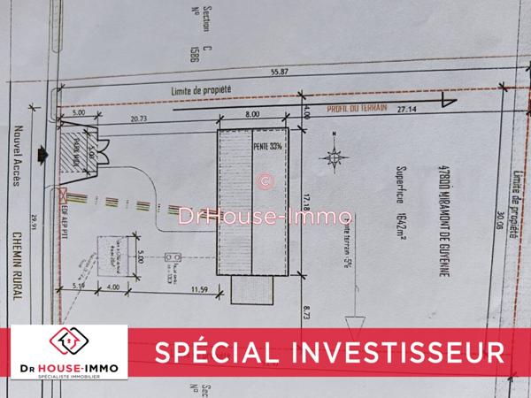 Terrain à vendre de 1 642 m²
