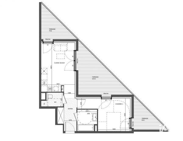 Appartement (neuf) à vendre 2 pièces 42 m² Montpellier