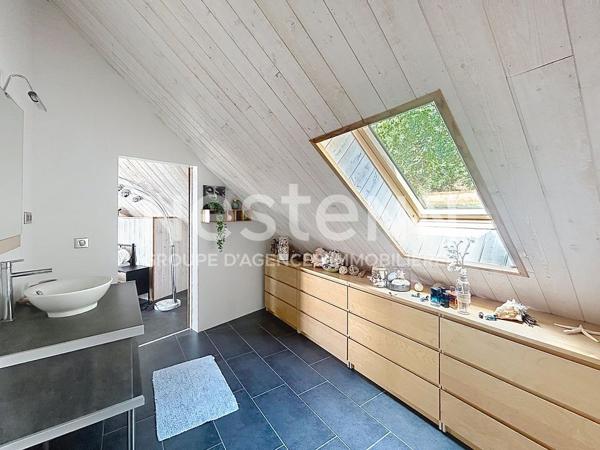 Maison atypique avec vue exceptionnelle sur les hauteurs d 'Allassac -3 chambres - sous-sol - garage - piscine -