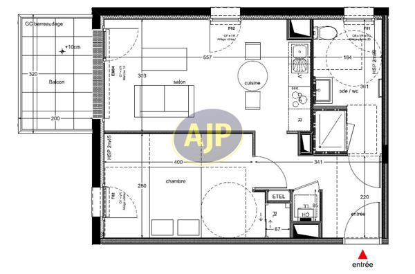 Location appartement Nantes : 577 € - AJP Immobilier Nantes Sud