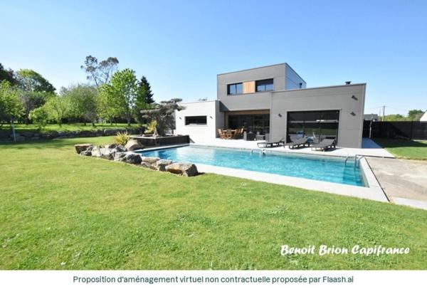 Maison contemporaine de 200 m² avec piscine, sur un terrain de 1300 m²