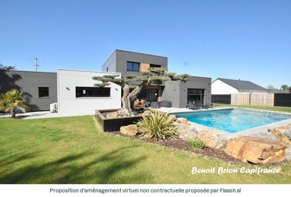 Maison contemporaine de 200 m² avec piscine, sur un terrain de 1300 m²