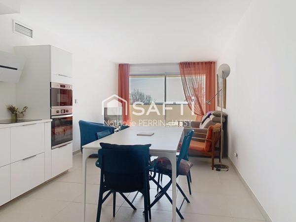 1ère ligne à Valras, T3 meublé avec stationnement