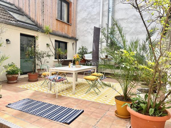 Batignolles - Deux maisons loft duplex autour d'une terrasse !