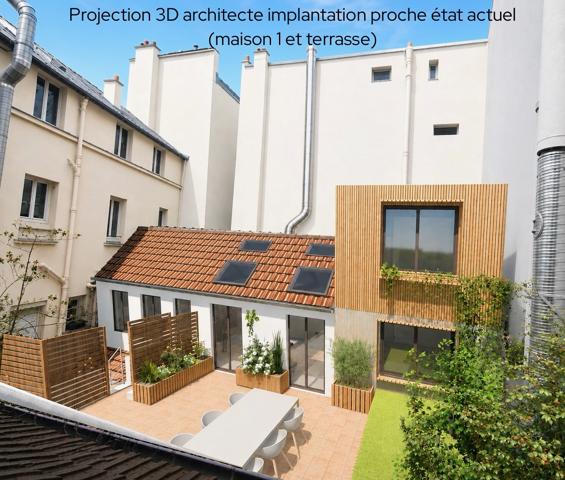 Batignolles - Deux maisons loft duplex autour d'une terrasse !
