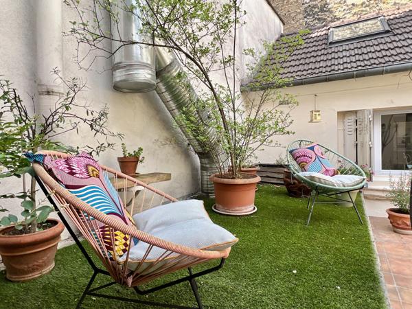 Batignolles - Deux maisons loft duplex autour d'une terrasse !
