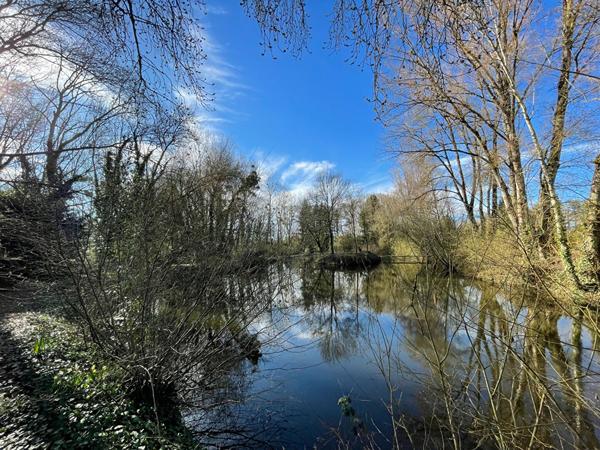 EXCLUSIVITÉ ? Terrain de 6 680 m² avec étang, île, chalet et partie constructible