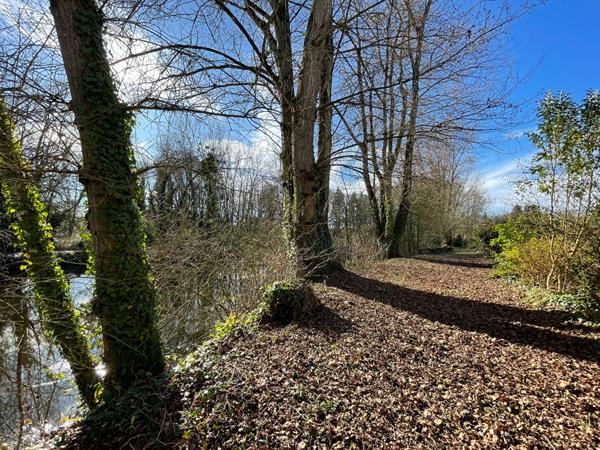 EXCLUSIVITÉ ? Terrain de 6 680 m² avec étang, île, chalet et partie constructible