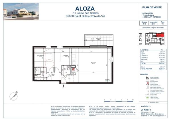 Appartement à vendre 3 pièces 75 m² Saint-Gilles-Croix-de-Vie