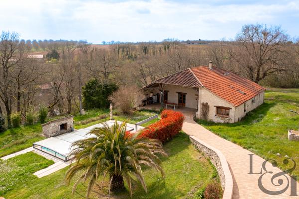 Grange en pierre rénovée avec gîte à vendre entre Villeneuve-sut-Lot et Agen