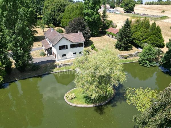 Maison 130m2 avec dépendance, plan d'eau et un hectare de terrain plat