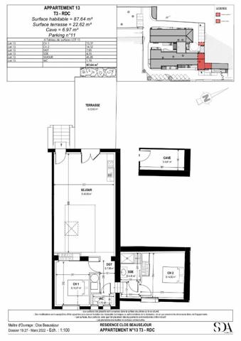 Appartement à vendre  3 pièces •  Rochefort