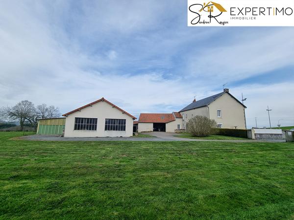 Saint-Éloy-les-Mines (63700) Maison avec 2 appartements (124 m² et 107 m²) et dépendances sur terrain de 15 774 m² attenant