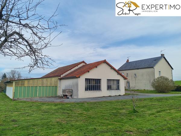 Saint-Éloy-les-Mines (63700) Maison avec 2 appartements (124 m² et 107 m²) et dépendances sur terrain de 15 774 m² attenant