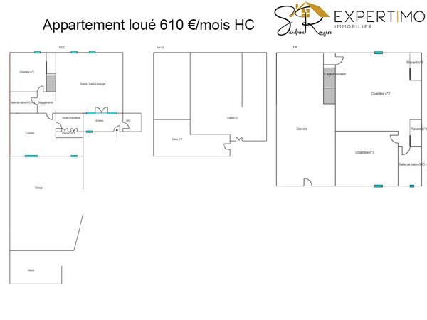 Saint-Éloy-les-Mines (63700) Maison avec 2 appartements (124 m² et 107 m²) et dépendances sur terrain de 15 774 m² attenant