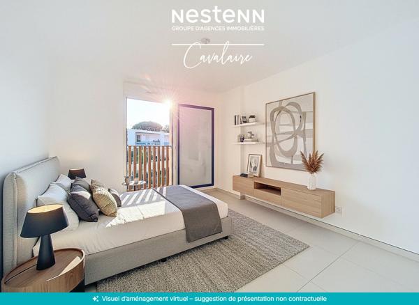 TOUT A PIED - Appartement Cavalaire-sur-Mer 4 pièce(s) 87 m2 premier et dernier étage